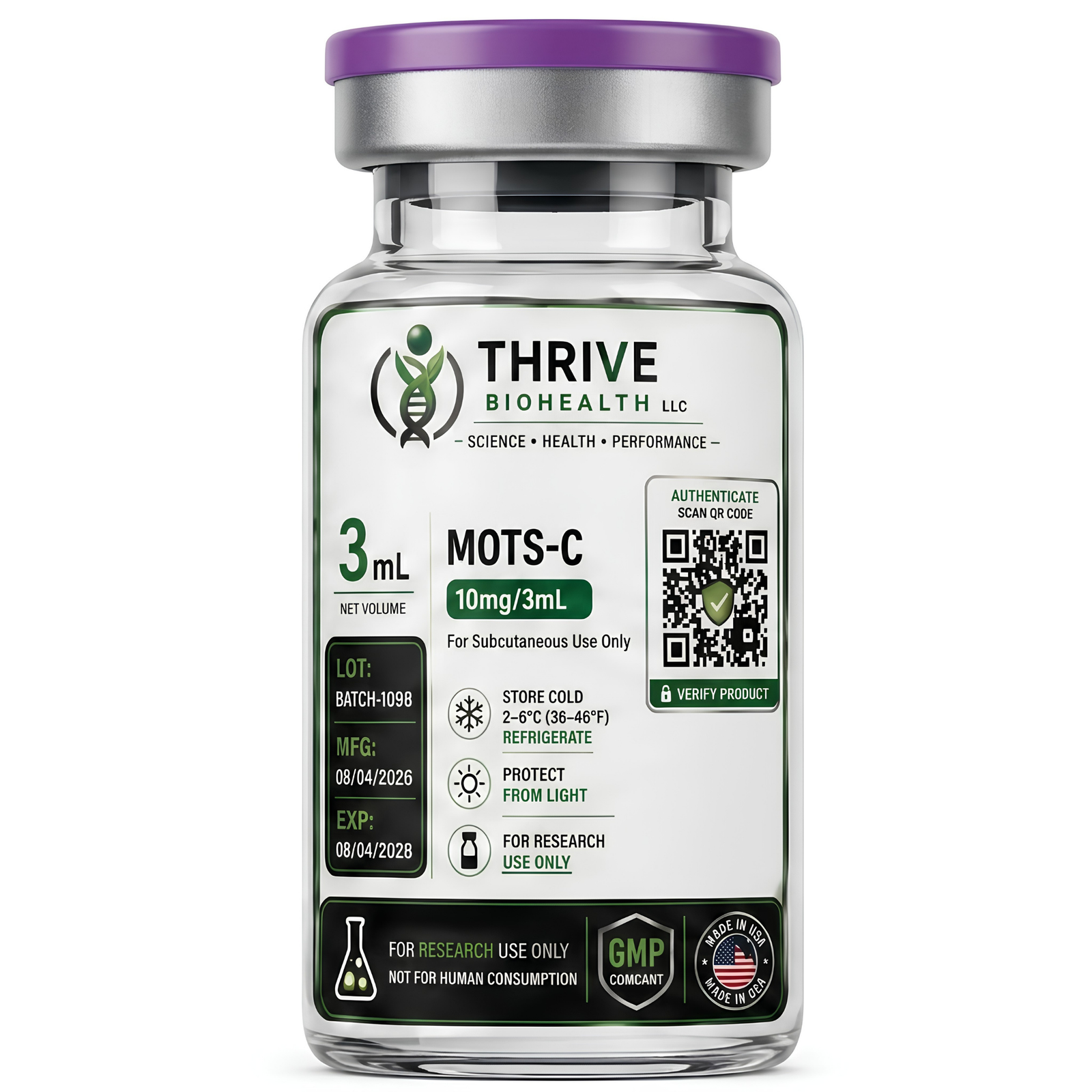 MOTS-C Thrive BioHealth MOTS-c (10 mg) - Image 1