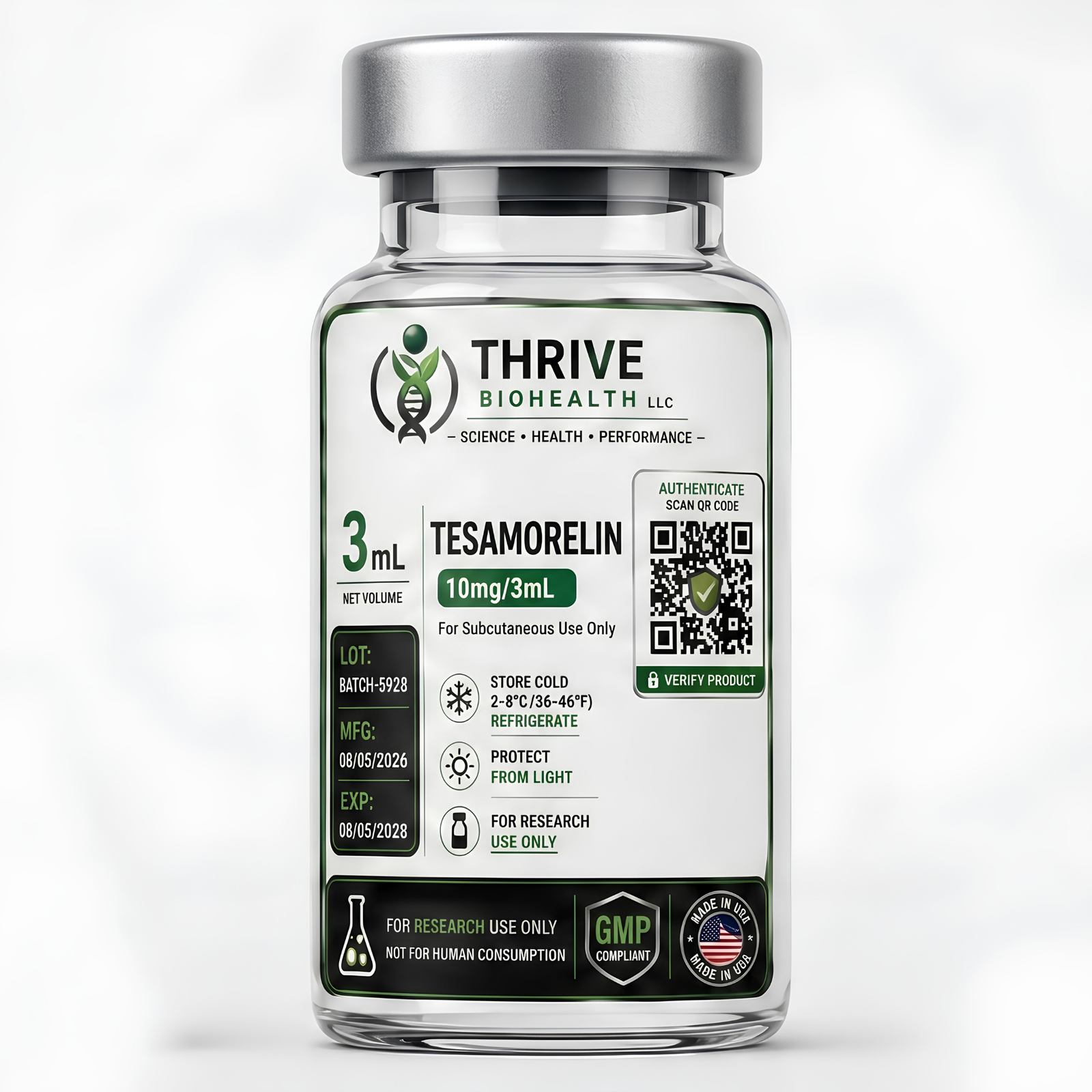 TESAMORELIN Thrive BioHealth Tesamorelin (10 mg) - Image 1